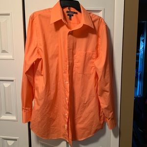 Craft and Borrow Orange Dress Shirt (size 15.5)